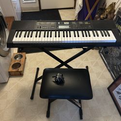 Casio CTK-2400 sampling keyboard in great condition.  Has many voices in the ability to sample. Very versatile and a wonderful keyboard for someone le