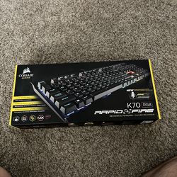 Corsair K70 RGB Rapidfire Mechanical Gaming Keyboard - NEW/UNUSED- $35
