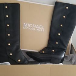Michael Kors  Leather Boots Size 8M