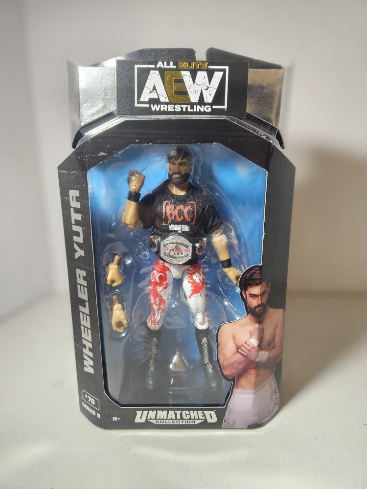 AEW UNMATCHED SERIES 9 WHEELER YUTA WITH PURE CHAMPION BELT 