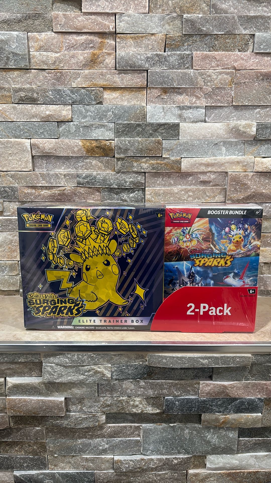 Pokmon TCG Sv8.5: Surging Sparks Elite Trainer Box + Booster Bundle Costco