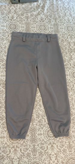 Easton youth size L grey knicker baseball pants