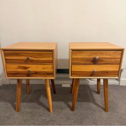 2 Nightstand with 2 Drawers