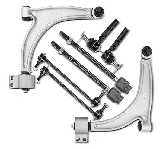A-Premium 8Pcs Front Suspension Kit Fit Chevy Malibu 04-09, Pontiac G6 05-09, Saturn Aura 07-09, with Lower Control Arm, Inner Outer Tie Rod End, Sway
