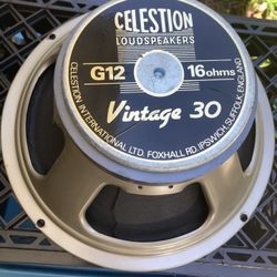 Celestion Vintage 30 Guitar Amp 12”  Speaker. This is a new speaker that got a tear in shipping. Shipping available or pickup in Virginia Beach.