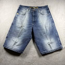 Vintage LOT 29 Baggy Denim Shorts Jorts Men’s 36 Blue Skate Surf  Y2K 90s#3106