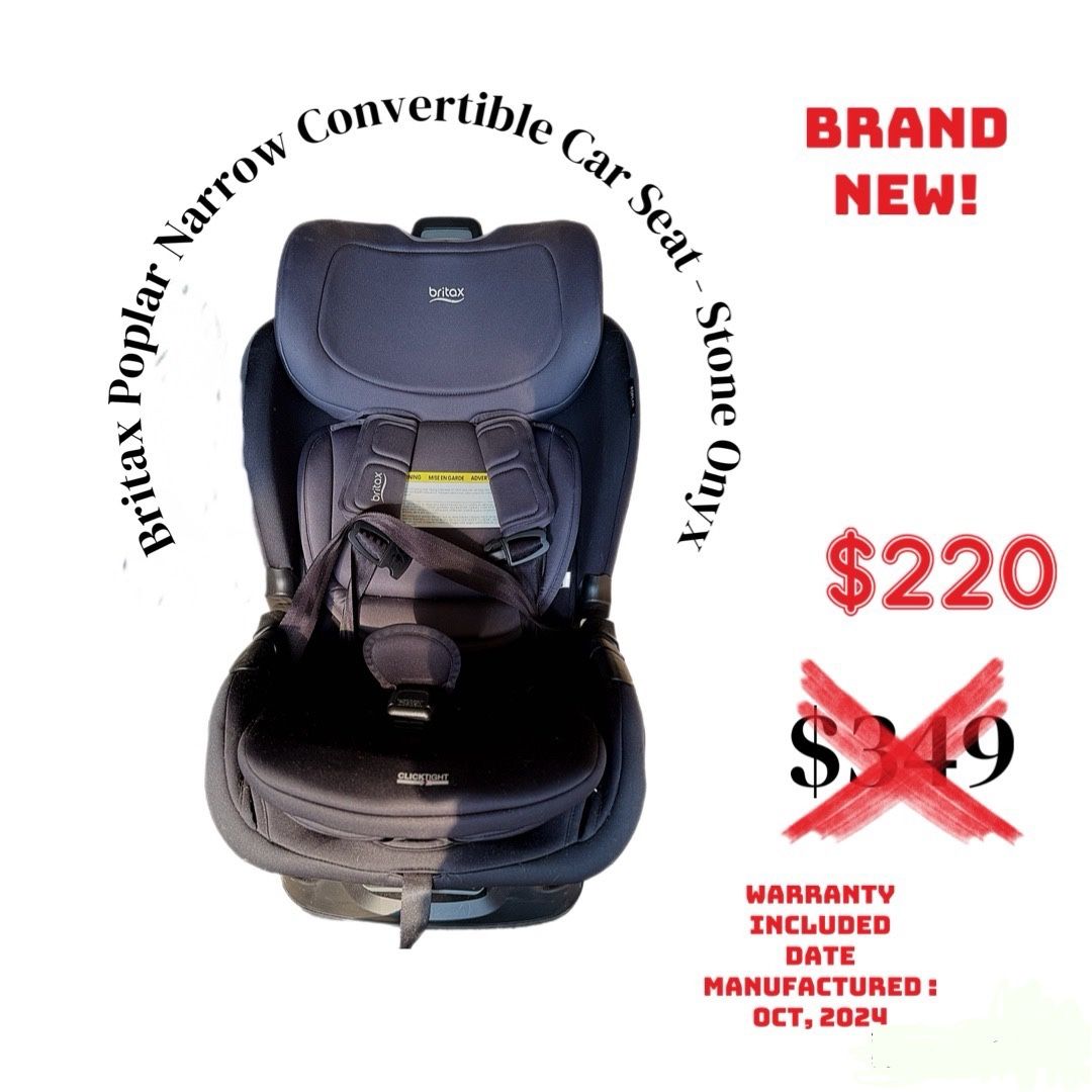 Britax Poplar Convertible Car Seat – Brand New – Expires 2034