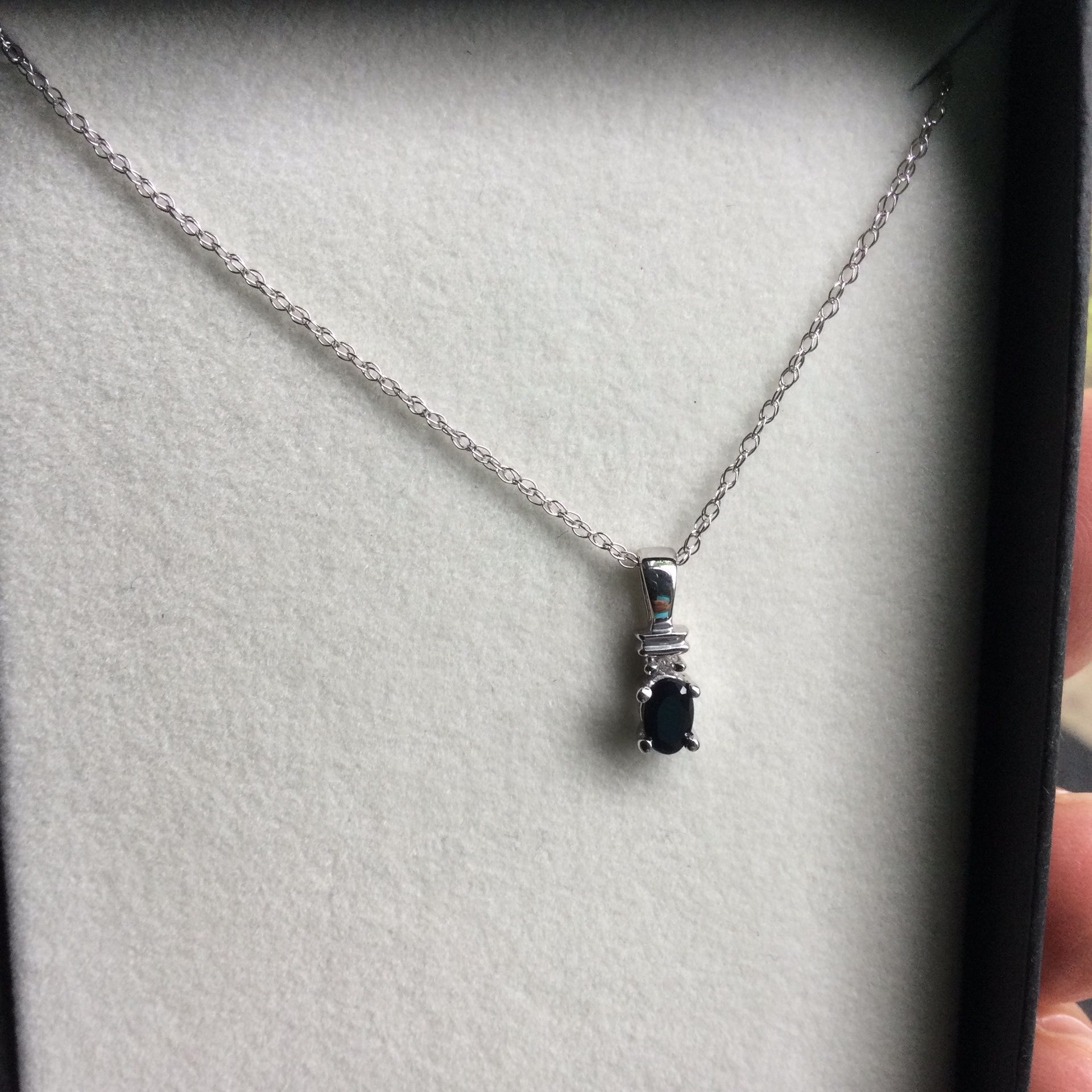 10K White Gold Black Onyx