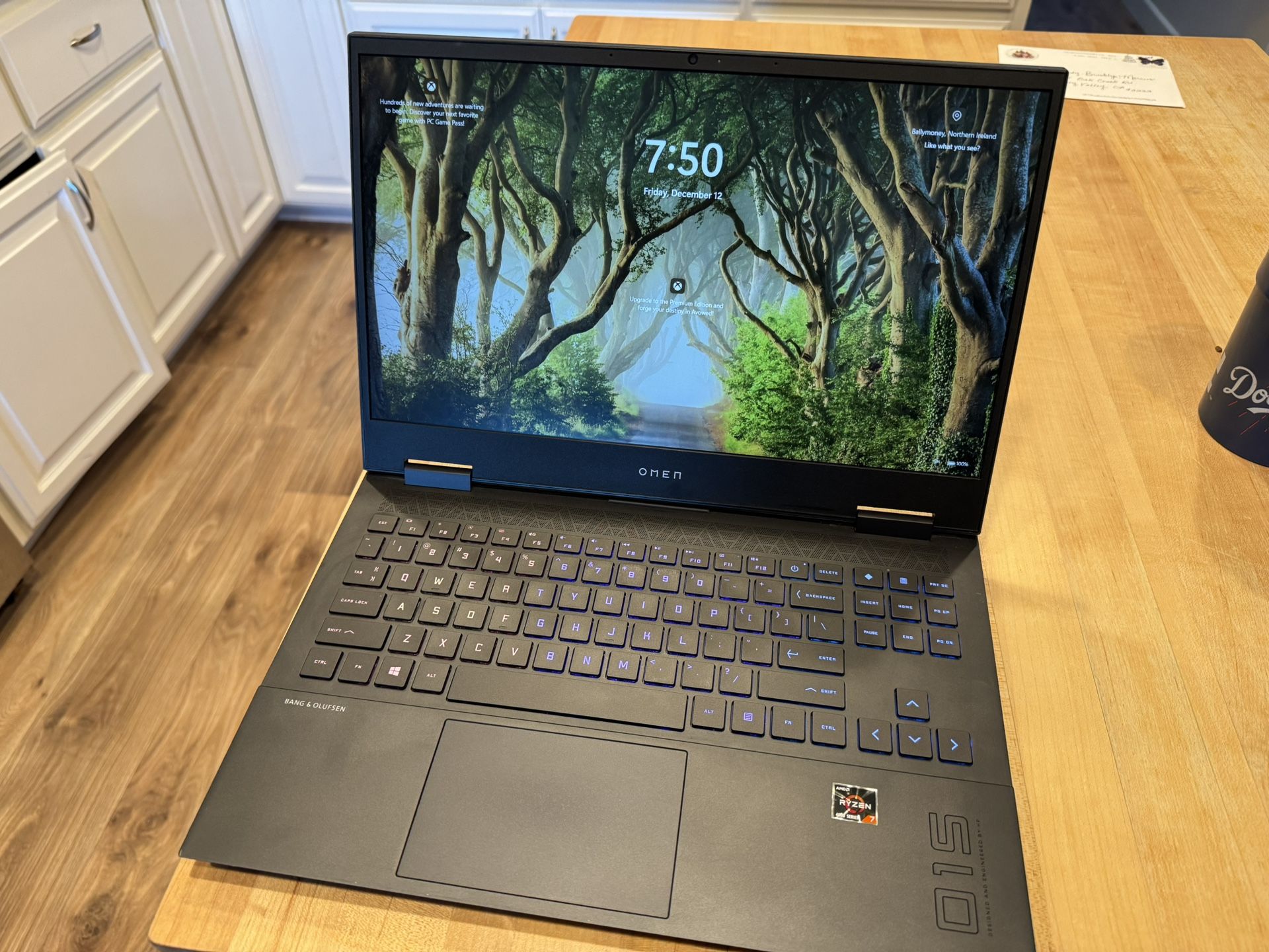 HP Omen 015 Laptop Ryzen 7 16gb