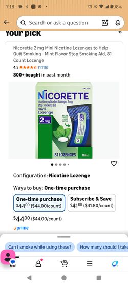 Nicorette lozenges