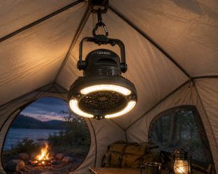 Hanging Camping Fan And Light