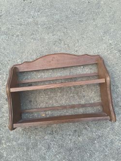Vintage Wooden Storage Rack