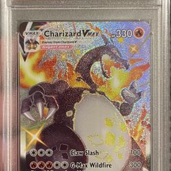 2021 Pokemon Charizard VMAX SV107/SV122 F/A Secret Rare Shiny PSA 10