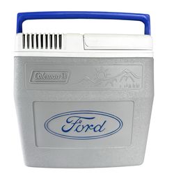 Vintage FORD Coleman Portable Electric Cooler Portable Travel Automobile Collector RARE w/Cords