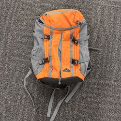 Hiking Backpack Orange Padded Straps Lightweight 