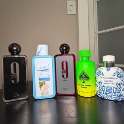 Decants for sale.