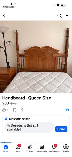 Queen Headboard & 2 NiteStands