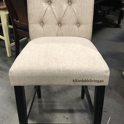 Beige Counter Ht Chairs Set Of 2 Brand New In Box