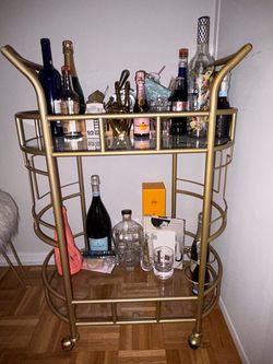 Gold bar cart