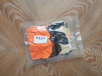 12 Orange, Navy, Clear Balloons