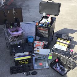 laptop Pc monitor Android iPhone dry erase board Rolling Metal Office plastic Storage file boxes Bissell Vacuum Cleaner wireless Mouse Keyboard