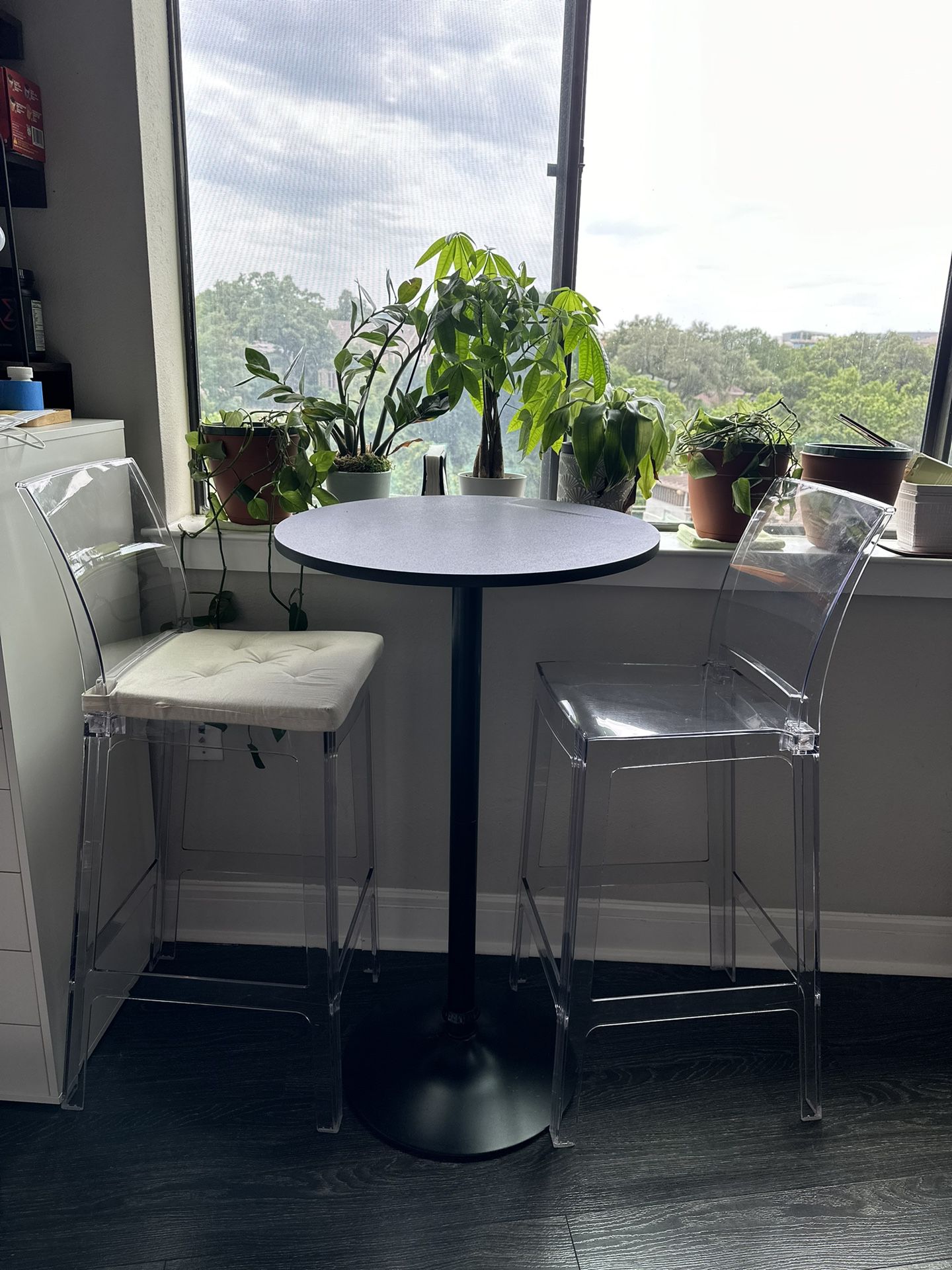 Two Seat Dining Set (3 Piece Tall Table) 