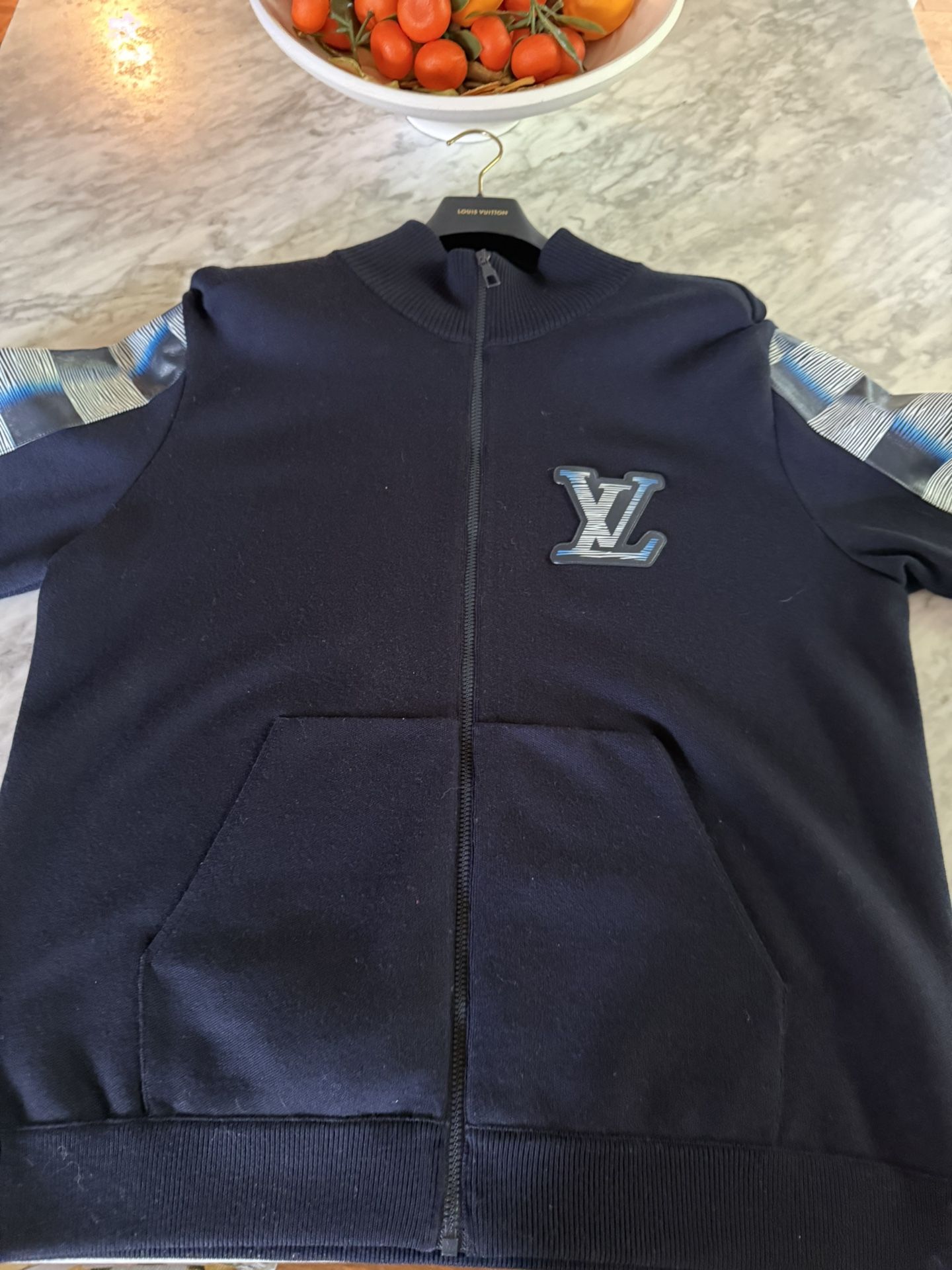 Louis Vuitton Men’s Wool And Leather Jacket Xxl