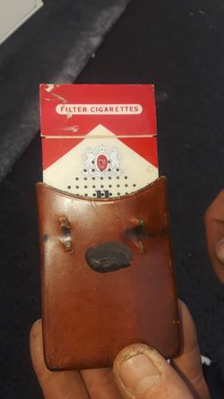 Vintage Marlboro cigarette pack transistor radio