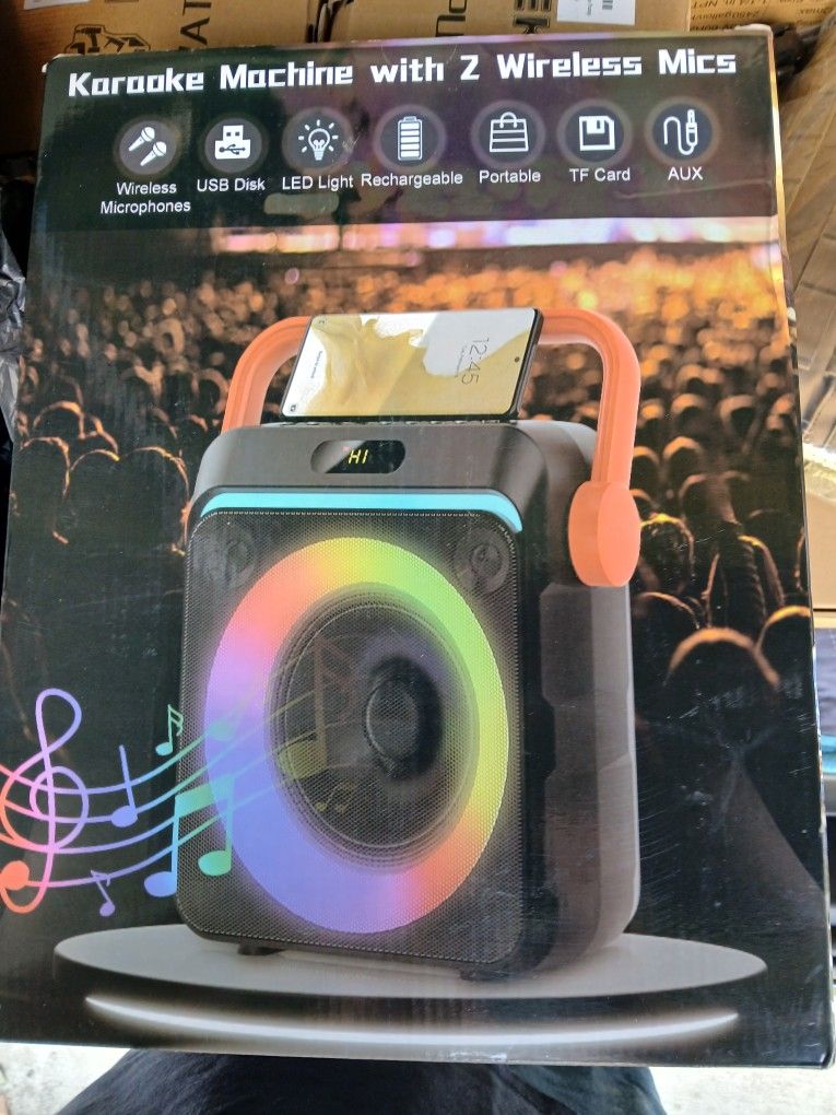 Karaoke Machine With 2 Microphone