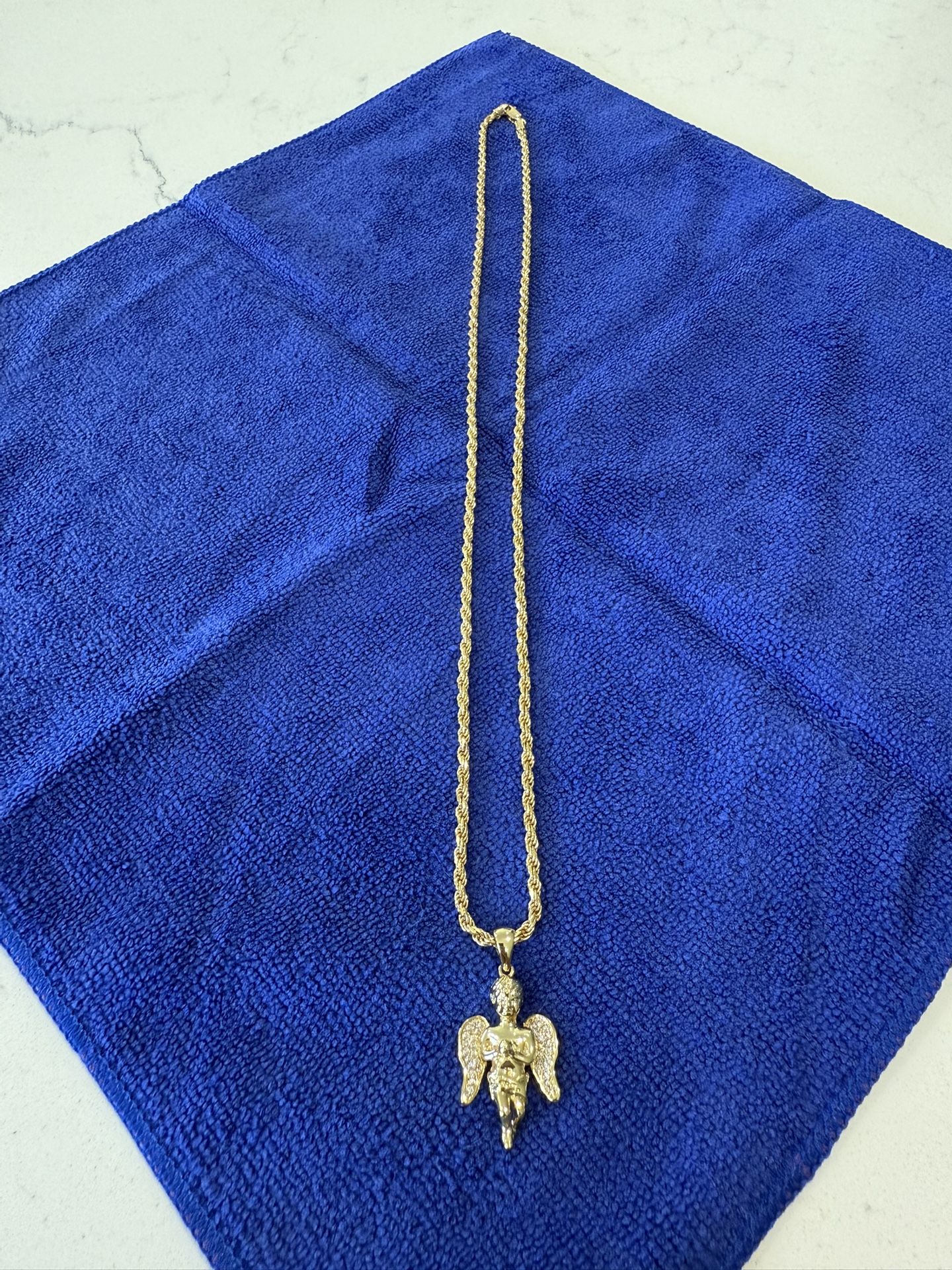 ROPE CHAIN DC & ANGEL PENDANT