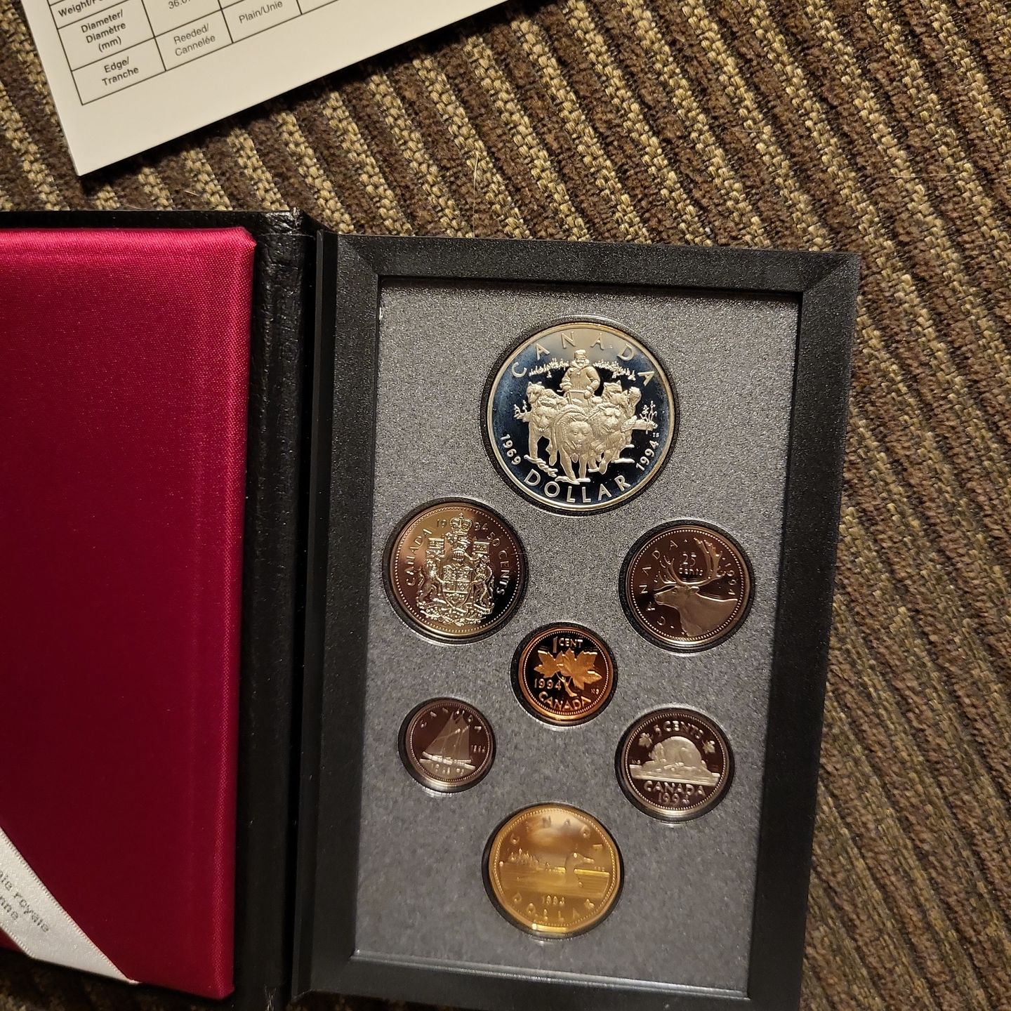 1994 proof set 25th anniversary of the last dog race