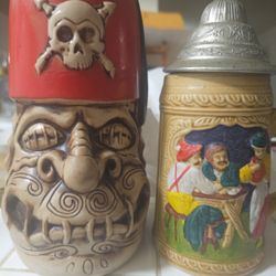 Tiki Mug And German Stein