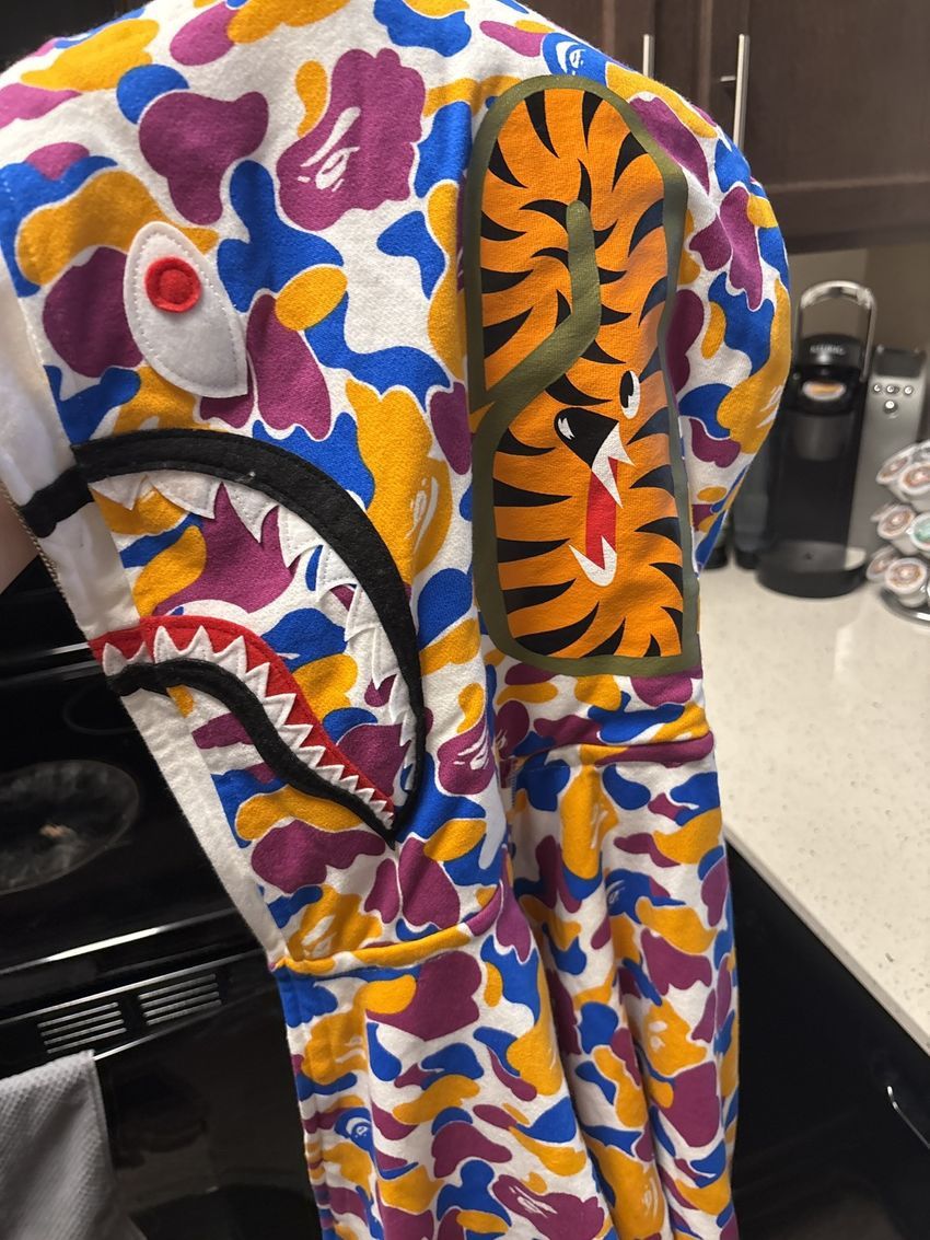 BAPE LA 1st Anniversary Camo Shark Full Zip Hoodie
