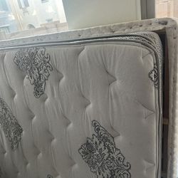 Used Queen Spring Mattress And Box Spring. 