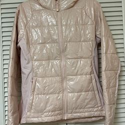 IVL COLLECTIVE Ivy Lane Lotus Pink Insulated Hooded Jacket - Size 10 - VGUC