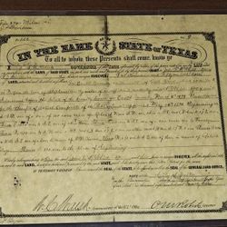 1879 Texas Land Patent (It may be worth more)