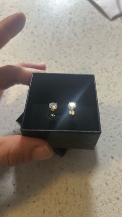 Stamped 925 14k JJ gold earrings