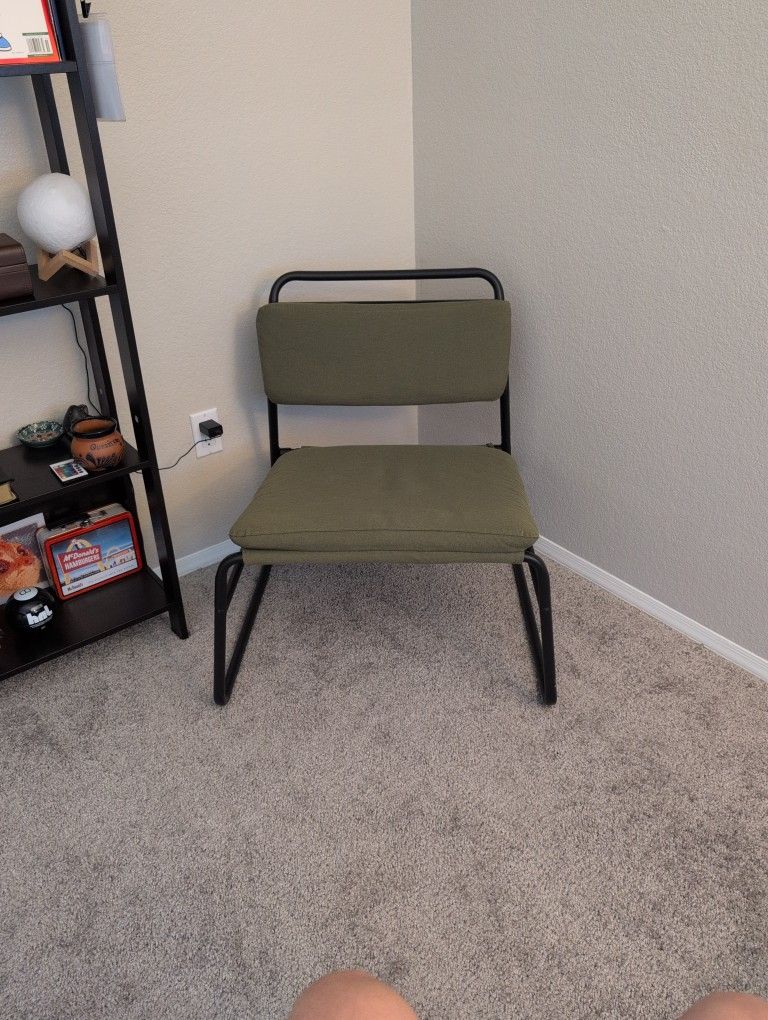 Cushioned Metal Chair