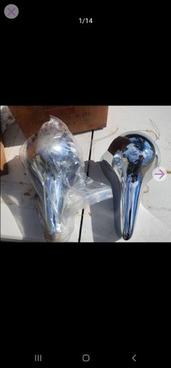 NOS 1957 Ford Fairlane Ranchero Front Bumper Guards