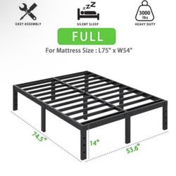 Full Size Metal Bed Frame Without Headboard New In Irvine