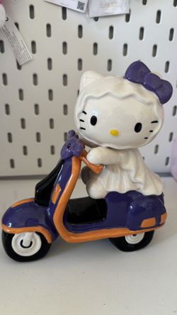Hello Kitty Halloween Ghost Motorcycle Ceramic 