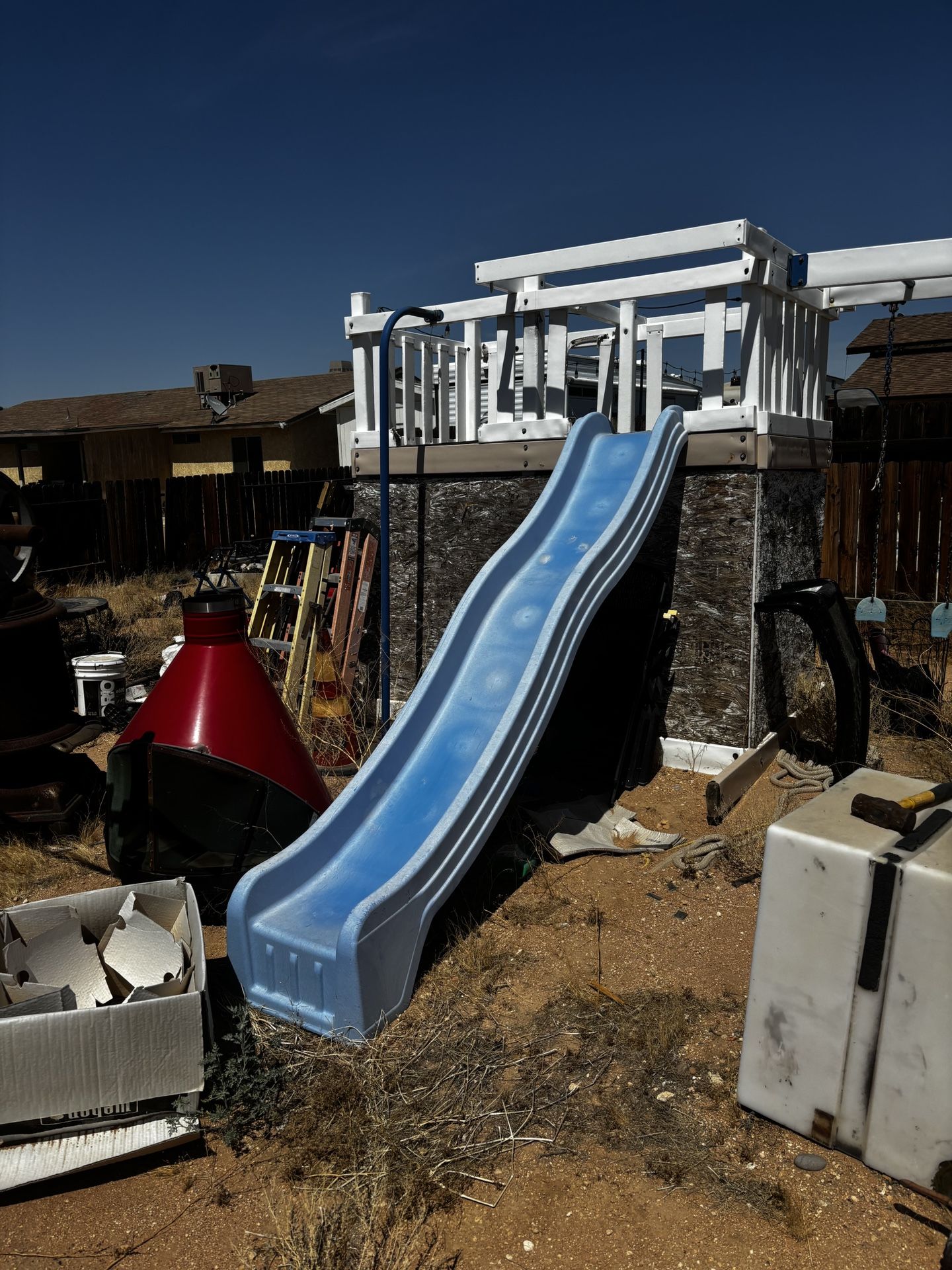 Free Alumawood Swing set With Slide