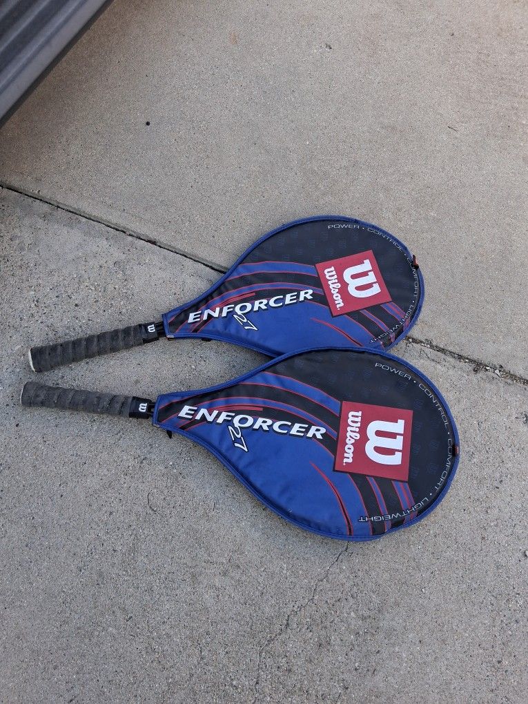 Wilson Enforcer 27 Tennis Rackets, Covers & Balls Soft Shock Grip L4/4.5