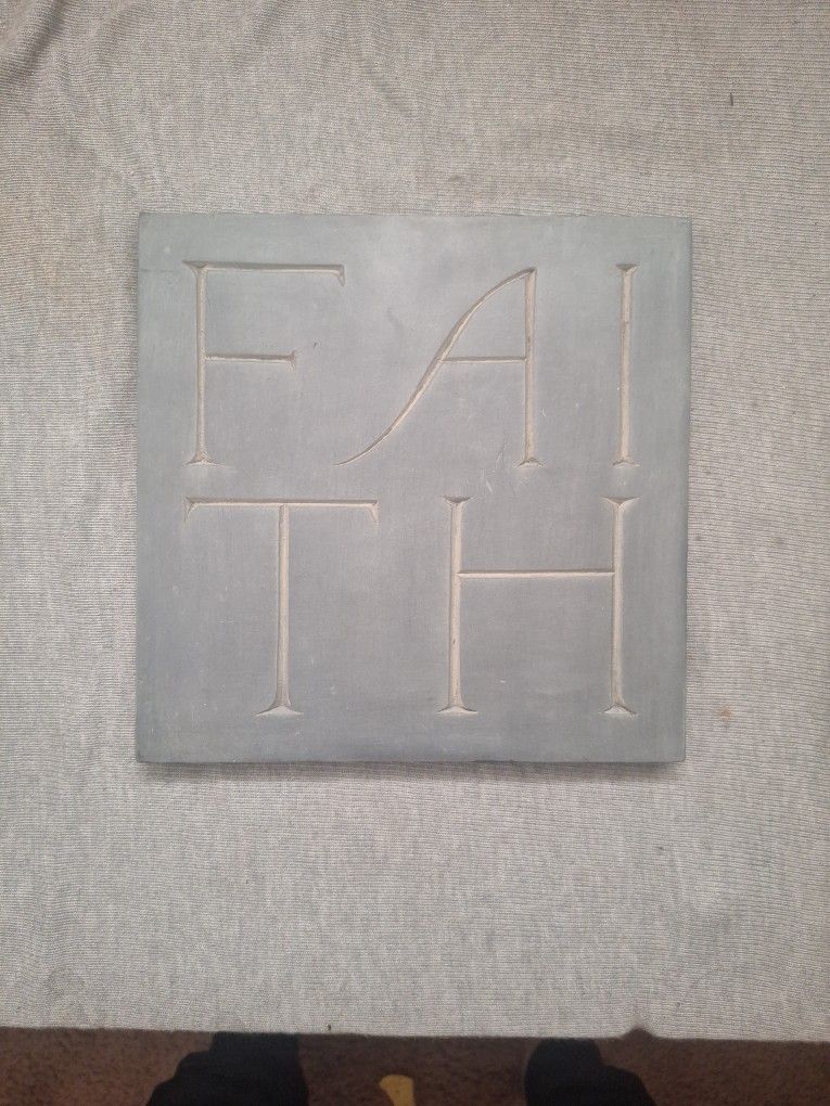 HOUSE PARTS, INC. WEATHERED LEAD FAITH SIGN