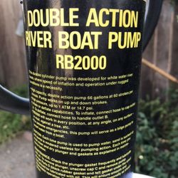 Double Action river boat hand pump