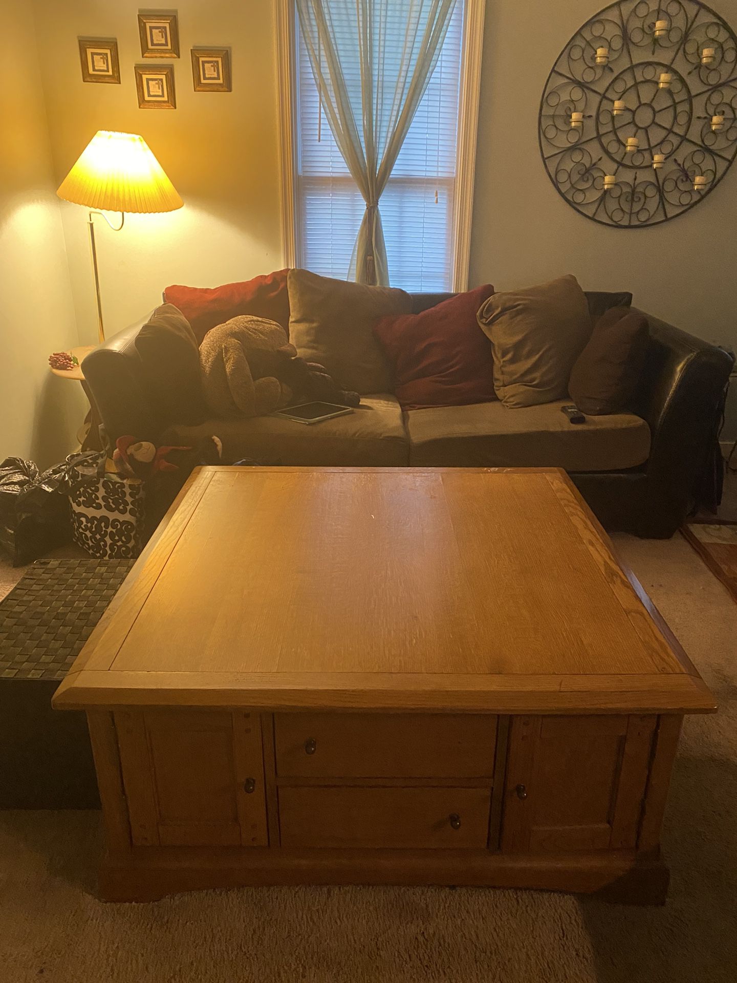Coffee Table With Drawers And Cabinets