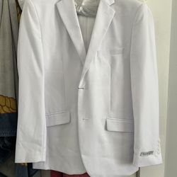Mens White Suit Jacket