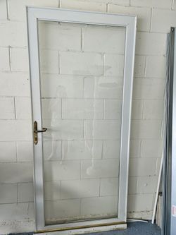 Puerta De Vidrio Blanca