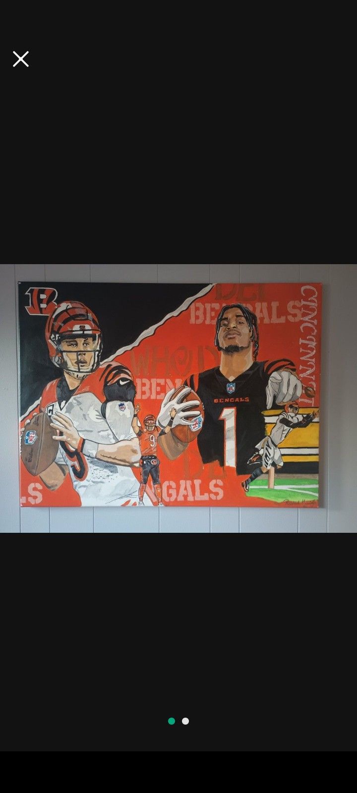 Joe Burrow & Ja'Marr Chase Original Canvas