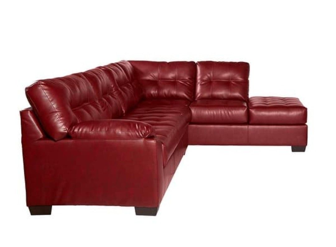 Rooms To Go Vegan Leather Sectional With Chase